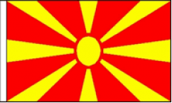 Macedonia Hand Waving Flags